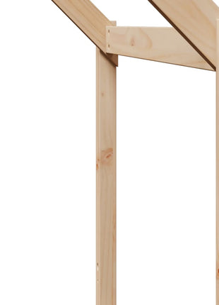 Kinderbedhuisje 203x95,5x142 cm massief grenenhout