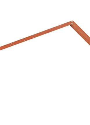 Kinderbedhuisje 203x95,5x142 cm massief grenenhout wasbruin