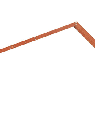 Kinderbedhuisje 203x80,5x142 cm massief grenenhout wasbruin