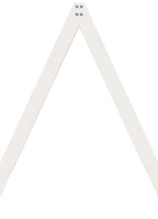 Kinderbedhuisje 209x95,5x88 cm massief grenenhout wit