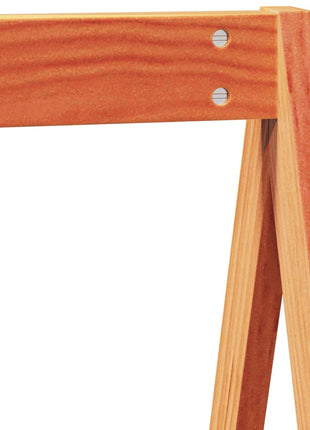Kinderbedhuisje 209x95,5x88 cm massief grenenhout wasbruin