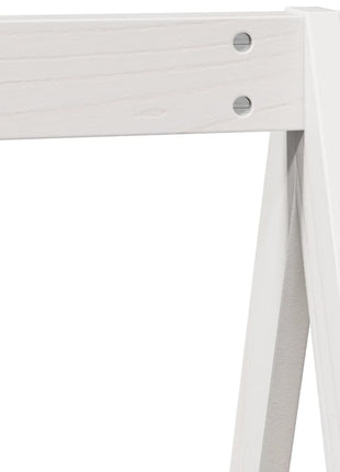 Kinderbedhuisje 209x85,5x88 cm massief grenenhout wit