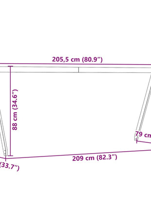 Kinderbedhuisje 209x85,5x88 cm massief grenenhout wit