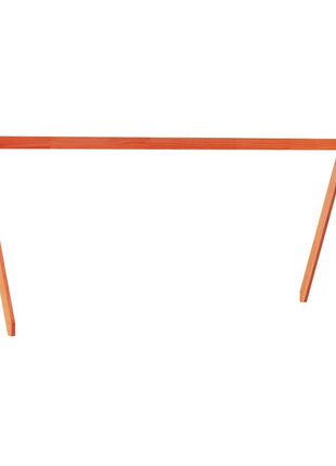 Kinderbedhuisje 209x85,5x88 cm massief grenenhout wasbruin