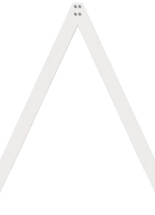 Kinderbedhuisje 199x95,5x88 cm massief grenenhout wit