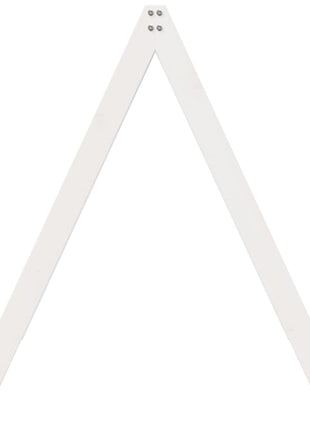 Kinderbedhuisje 199x80,5x88 cm massief grenenhout wit