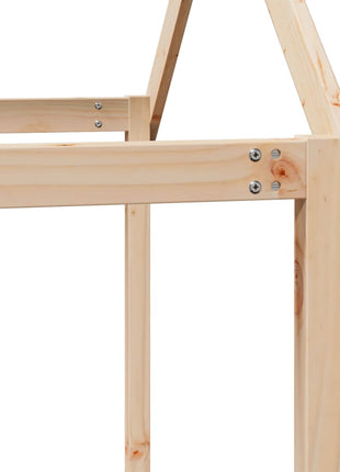 Kinderbedhuisje 217x95,5x159 cm massief grenenhout