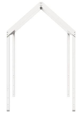 Kinderbedhuisje 217x95,5x159 cm massief grenenhout wit