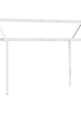 Kinderbedhuisje 217x85,5x154 cm massief grenenhout wit