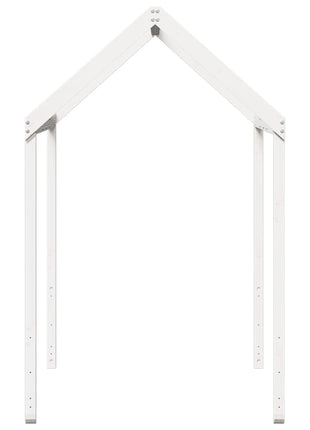 Kinderbedhuisje 207x95,5x159 cm massief grenenhout wit
