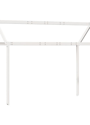 Kinderbedhuisje 207x95,5x159 cm massief grenenhout wit