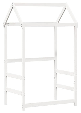 Kinderbedhuisje 118x70x176,5 cm massief grenenhout wit