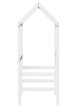 Kinderbedhuisje 118x70x176,5 cm massief grenenhout wit