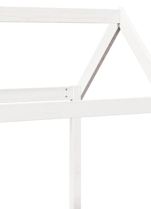 Kinderbedhuisje 118x70x176,5 cm massief grenenhout wit