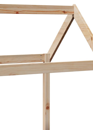 Kinderbedhuisje 108x70x176,5 cm massief grenenhout