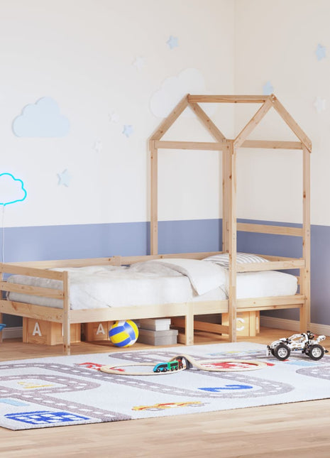 Kinderbedhuisje 108x70x176,5 cm massief grenenhout