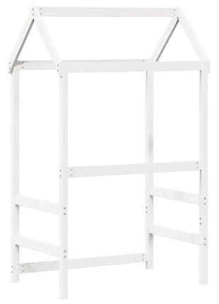 Kinderbedhuisje 108x70x176,5 cm massief grenenhout wit
