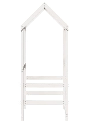 Kinderbedhuisje 98x70x176,5 cm massief grenenhout wit