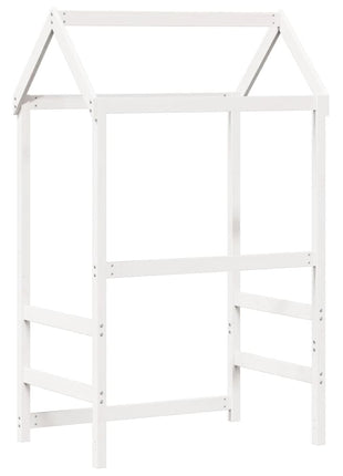 Kinderbedhuisje 98x70x176,5 cm massief grenenhout wit