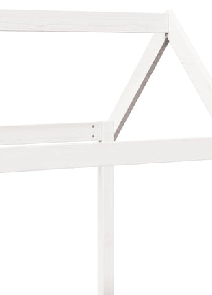 Kinderbedhuisje 98x70x176,5 cm massief grenenhout wit
