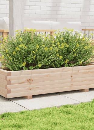 Plantenbak 110x40x26,5 cm massief grenenhout