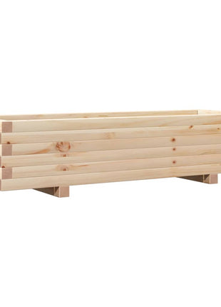 Plantenbak 110x40x26,5 cm massief grenenhout