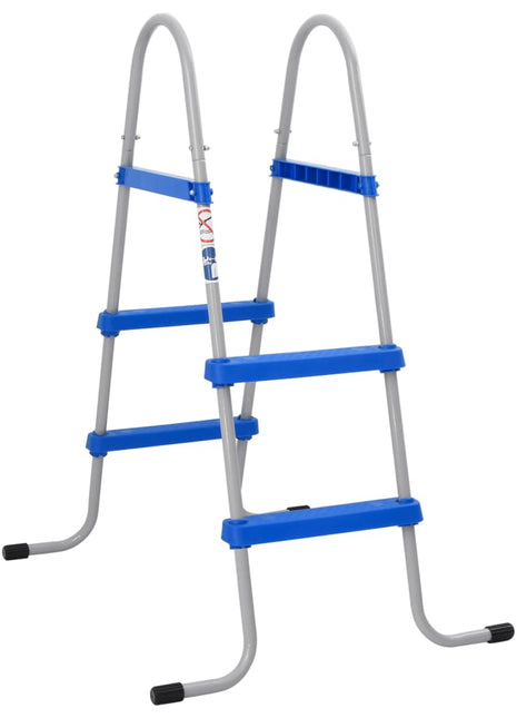 Zwembadladder voor bovengronds zwembad 84 cm staal en kunststof
