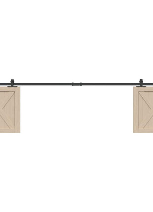 Ophangset Voor Minischuifdeur Koolstofstaal Zwart