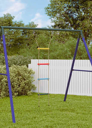 Touwladder voor kinderen met 4 sporten meerkleurig