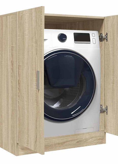Wasmachinekast 70,5x71,5x91,5 cm sonoma eikenkleurig