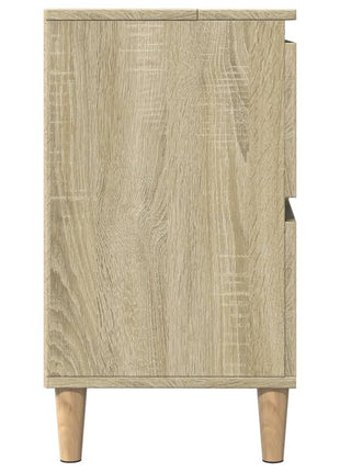 Wastafelkast 80x33x60 cm bewerkt hout sonoma eikenkleurig