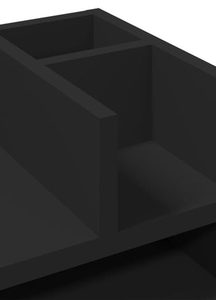 Bureau organiser 44,5x24x25 cm bewerkt hout zwart