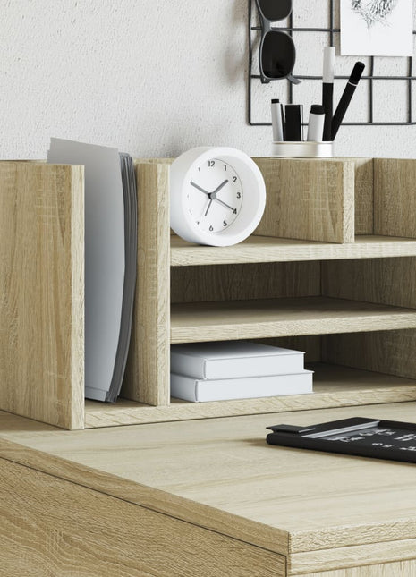 Bureau organiser 44,5x24x25 cm bewerkt hout sonoma eikenkleurig