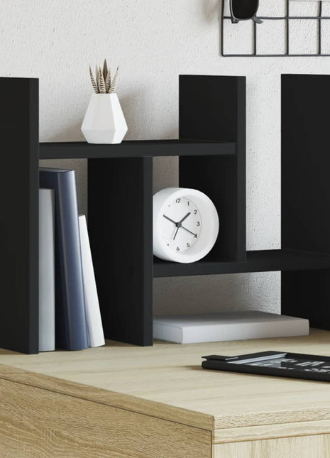 Bureau organiser 34,5x15,5x35,5 cm Bewerkt hout zwart
