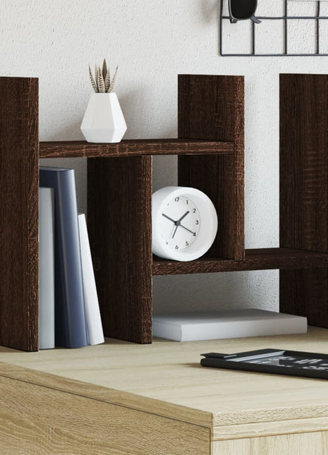 Bureau organiser 34,5x15,5x35,5 cm hout bruin eikenkleurig