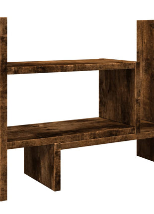 Bureau organiser 38,5x17x39 cm bewerkt hout gerookt eikenkleur
