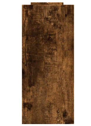 Bureau organiser 38,5x17x39 cm bewerkt hout gerookt eikenkleur