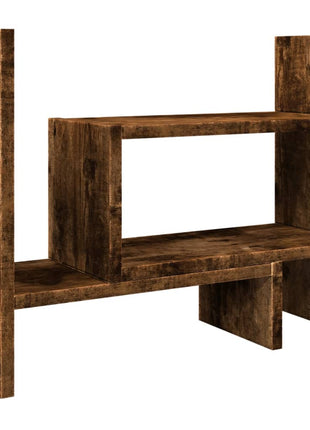 Bureau organiser 38,5x17x39 cm bewerkt hout gerookt eikenkleur