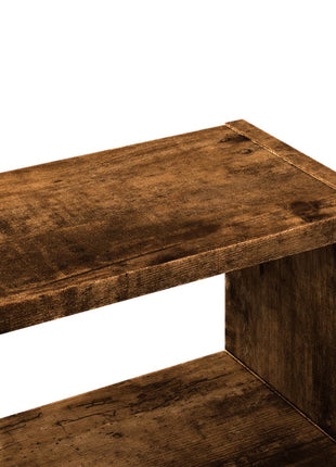 Bureau organiser 38,5x17x39 cm bewerkt hout gerookt eikenkleur