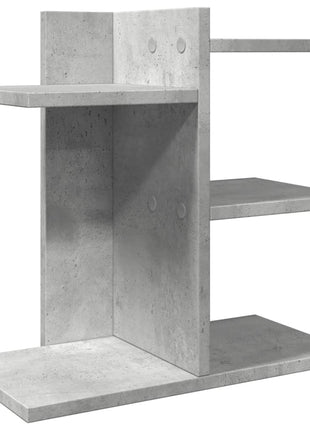 Bureau organiser 42x21,5x42 cm bewerkt hout betongrijs
