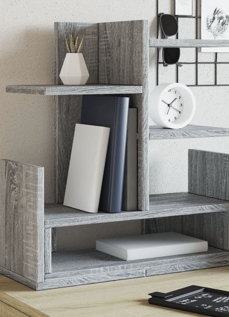 Bureau organiser 49x20x52,5 cm bewerkt hout grijs sonoma eiken