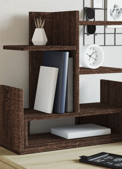 Bureau organiser 49x20x52,5 cm bewerkt hout bruin eikenkleurig