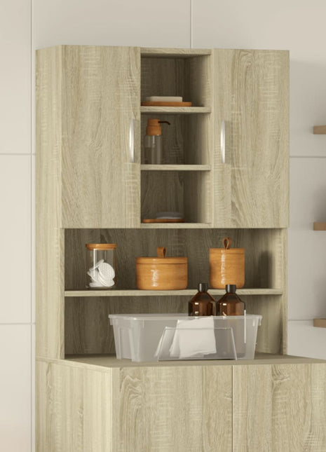 Wasmachinekast 70,5x24x90 cm sonoma eikenkleurig
