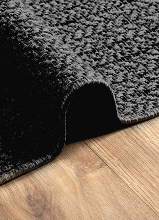 Vloerkleed ZIZUR binnen en buiten 80x250 cm jute look antraciet