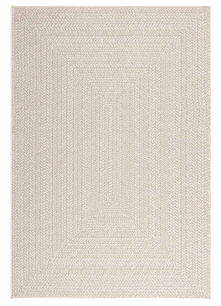 Vloerkleed ZIZUR room binnen en buiten 140x200 cm jute look