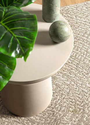 Vloerkleed ZIZUR room binnen en buiten 80x250 cm jute look