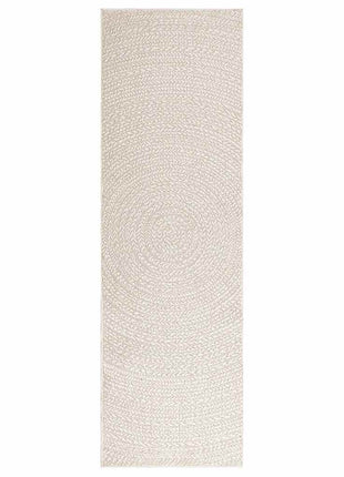 Vloerkleed ZIZUR room binnen en buiten 80x250 cm jute look