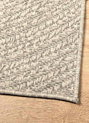 Vloerkleed ZIZUR room binnen en buiten 80x250 cm jute look