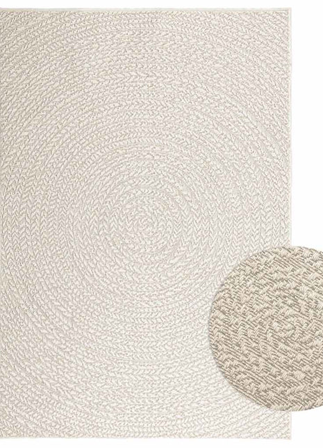 Vloerkleed ZIZUR room binnen en buiten 120x170 cm jute look