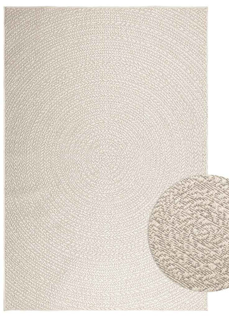Vloerkleed ZIZUR room binnen en buiten 160x230 cm jute look